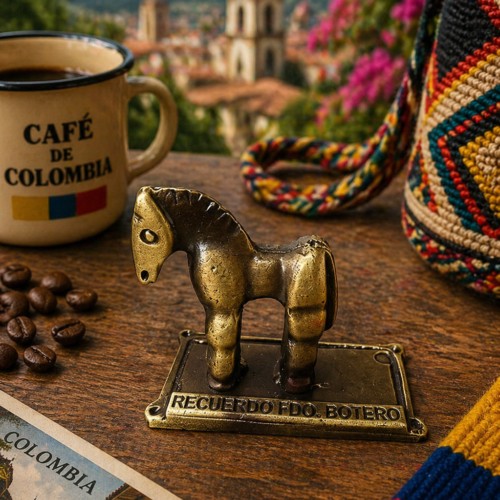 Souvenir Caballo Estilo Botero - Pieza de Colección