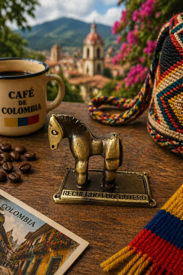 Souvenir Caballo Estilo Botero - Pieza de Colección