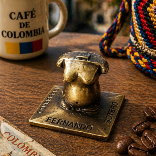 Escultura Souvenir Estilo Botero - Edición Colombia