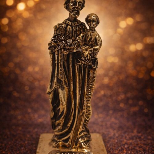 Escultura de Metal "San Antonio de Padua: Faro de Fe"