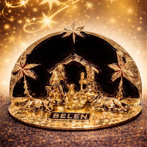 Pesebre Metálico – Diseño Media Luna