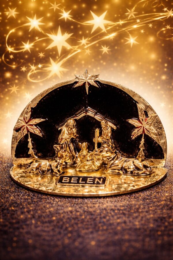 Pesebre Metálico – Diseño Media Luna