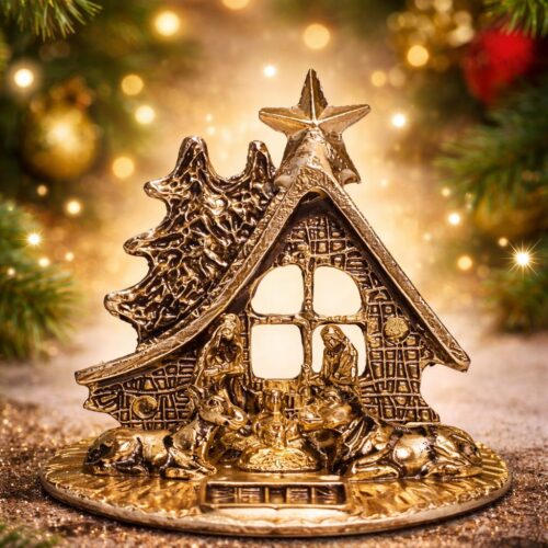 Pesebre Metálico – Diseño Casa Navideña