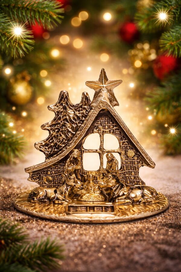 Pesebre Metálico – Diseño Casa Navideña