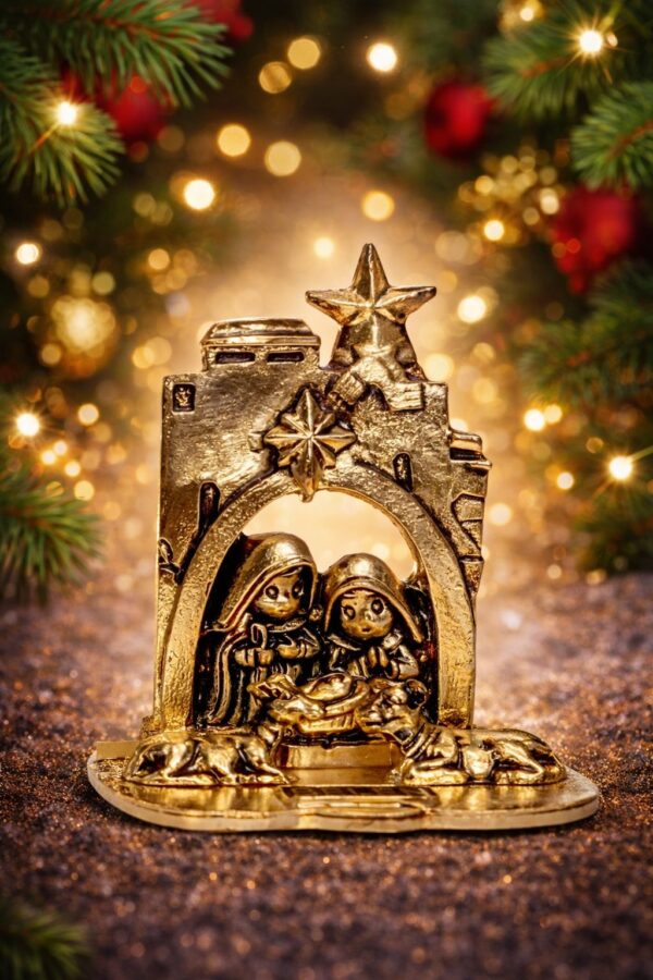 Pesebre Metálico – Diseño Portal Clásico