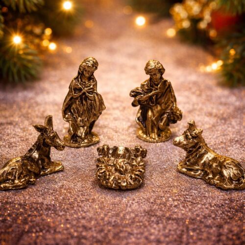 Pesebre Metálico – Set de Figuras Clásicas