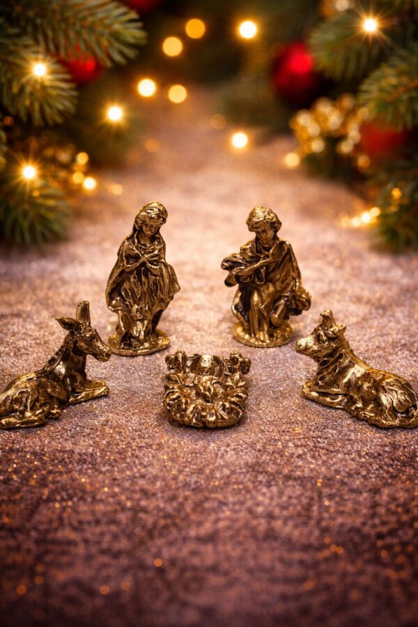 Pesebre Metálico – Set de Figuras Clásicas