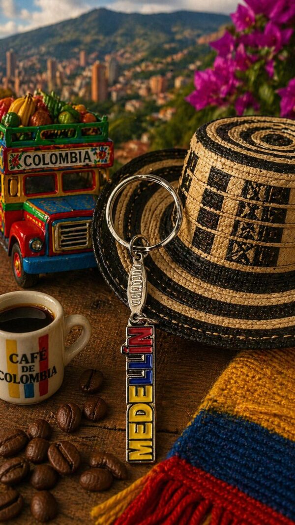 Llavero de Lujo "Identidad Tricolor Medellín"